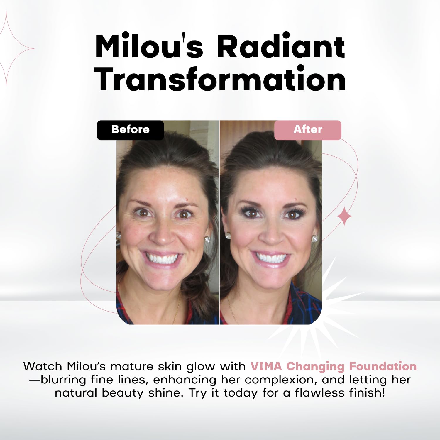 Color Changing Foundation with Sunscreen – Fragrance-free - Paraben-Free and Vegan Makeup – Lightweight, Long-Lasting Coverage – 1 fl oz