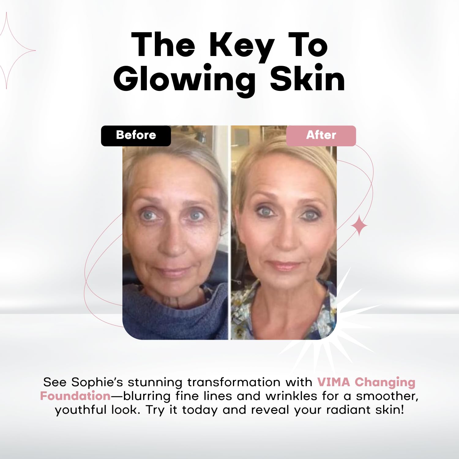 Color Changing Foundation with Sunscreen – Fragrance-free - Paraben-Free and Vegan Makeup – Lightweight, Long-Lasting Coverage – 1 fl oz