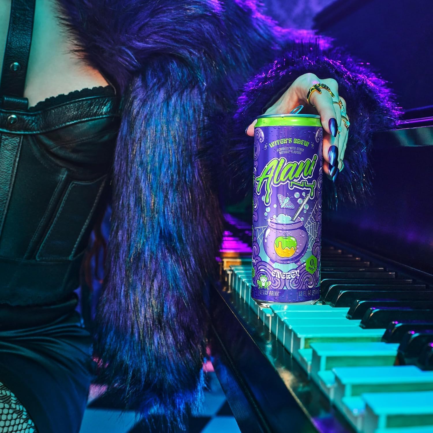 Witch's Brew Energy Drink, Sugar Free, Low Calorie Energy Drinks, 12 Fl Oz Cans, 12 Pack