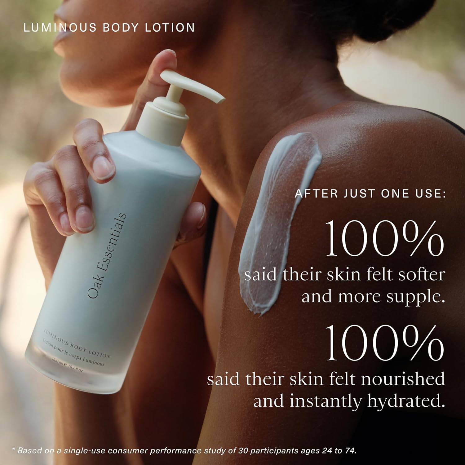 Luminous Body Lotion | Hydrating Blue Tansy Body Cream with Rose Oil, Turmeric, Shea Butter and Coconut Oil, 1.33 Fl Oz (Travel Size)