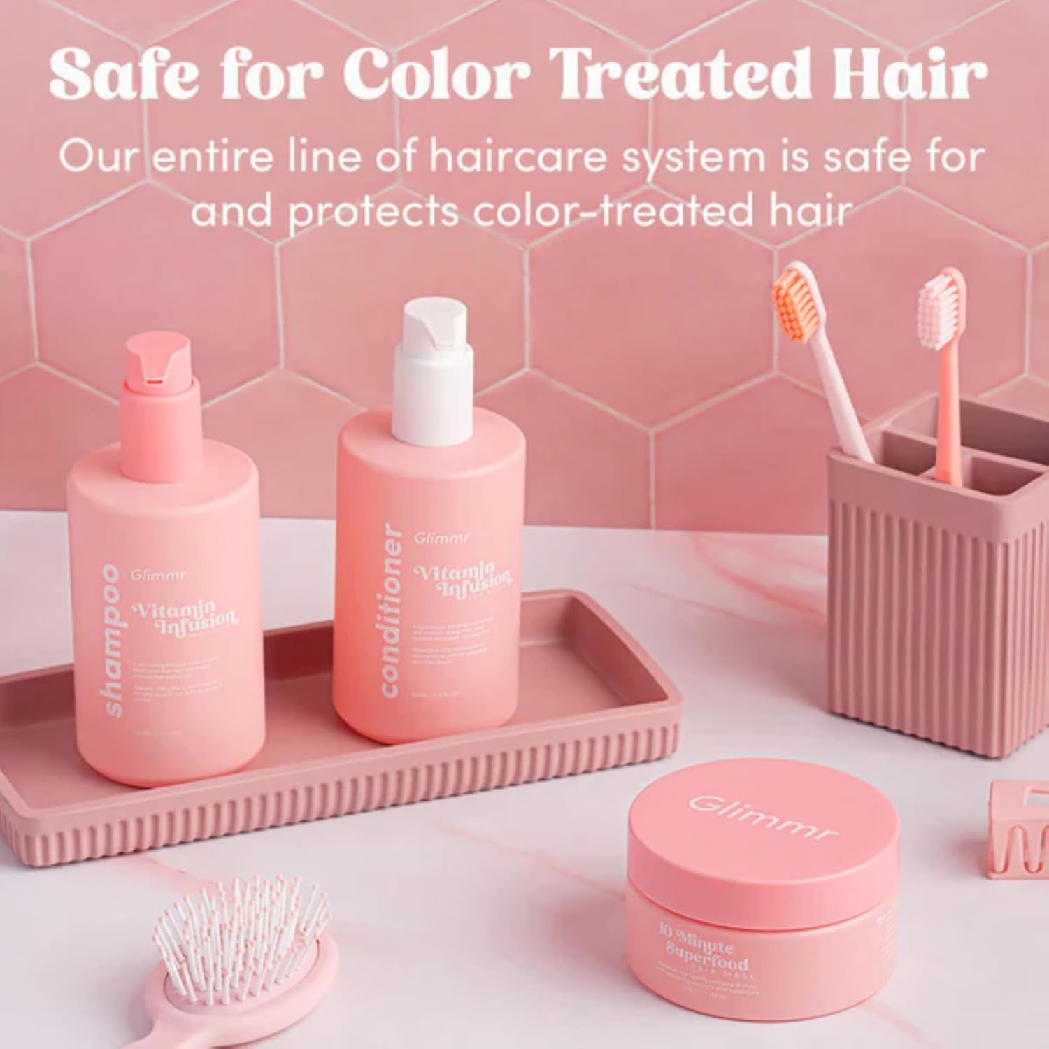 Vitamin Superfood Shampoo – Sulfate-Free, pH-Balanced Formula with Vitamin E, Oat Amino Acids & Argan Oil – Hydrating & Strengthening for Dry, Damaged, Color-Treated & Aging Hair – 11.8floz