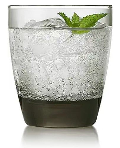 Classic Smoke Tumbler Glasses, Classy, Timeless Drinkware Set of 12, 18 Oz, Dishwasher Safe Drinking Cooler Glasses for Special